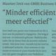 Berichten Buitenland Article Minder efficient is vaak meer effectief